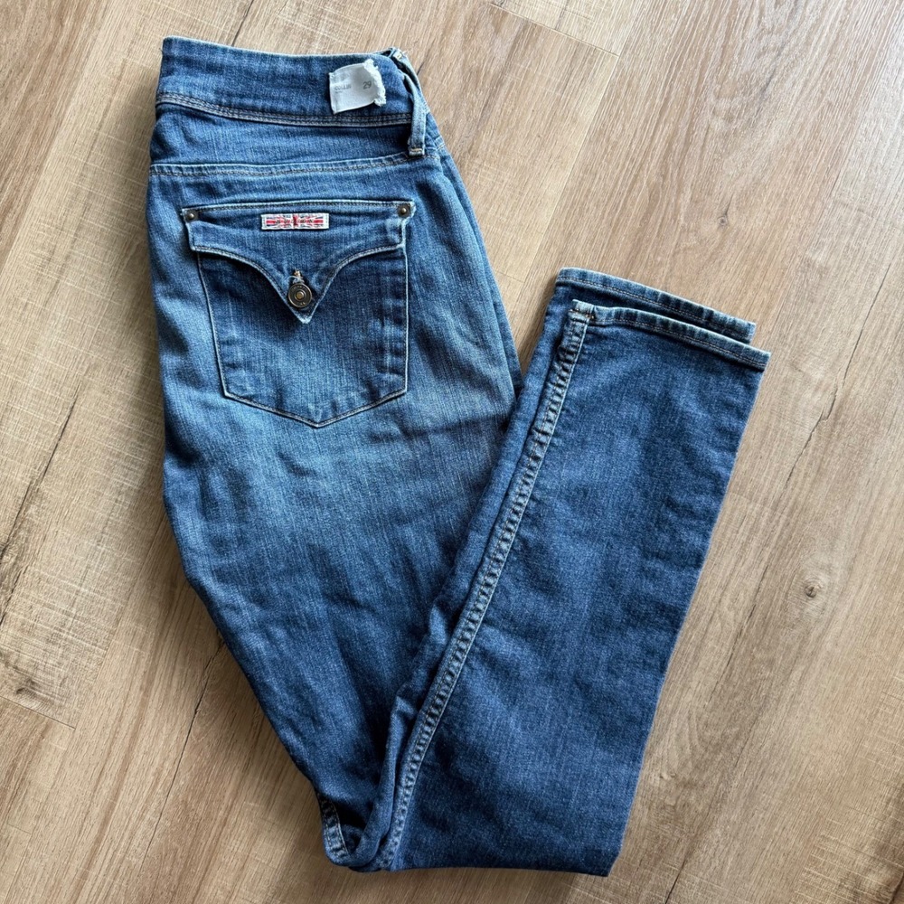 Hudson Collin Flap‎ Skinny Jeans Distressed Blue Denim PRYA NW422ZNA Womens 29